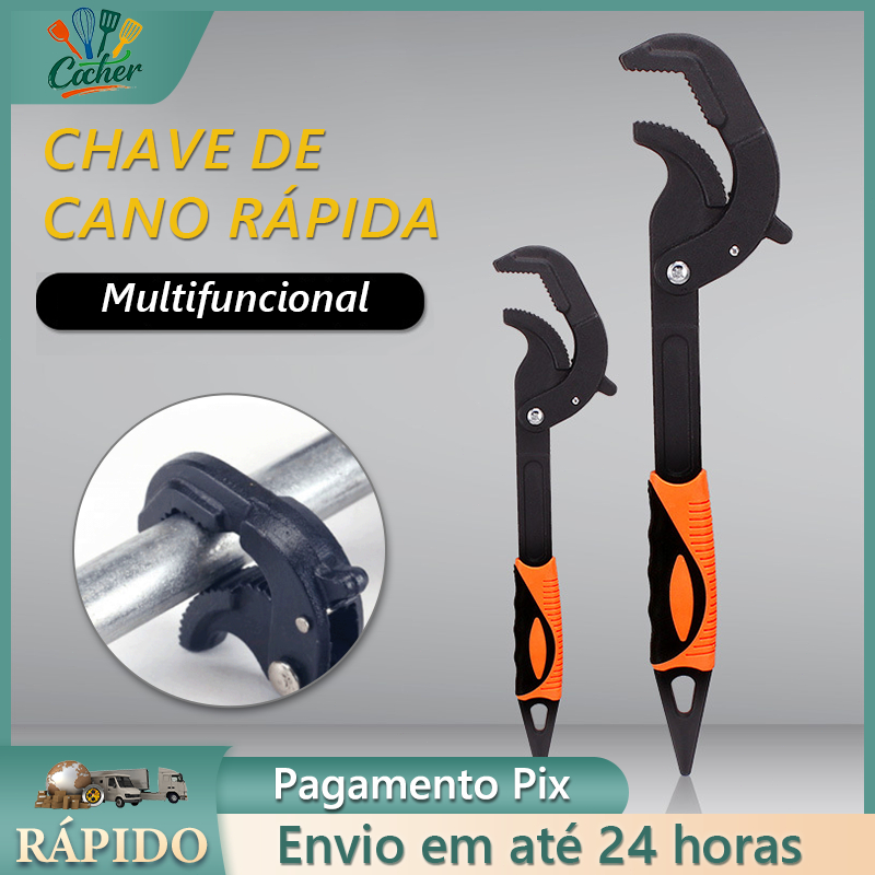 2pcs Chave de Tubo Grande de Tubo Universal de Tubo Grande Abertura para Encanadores
