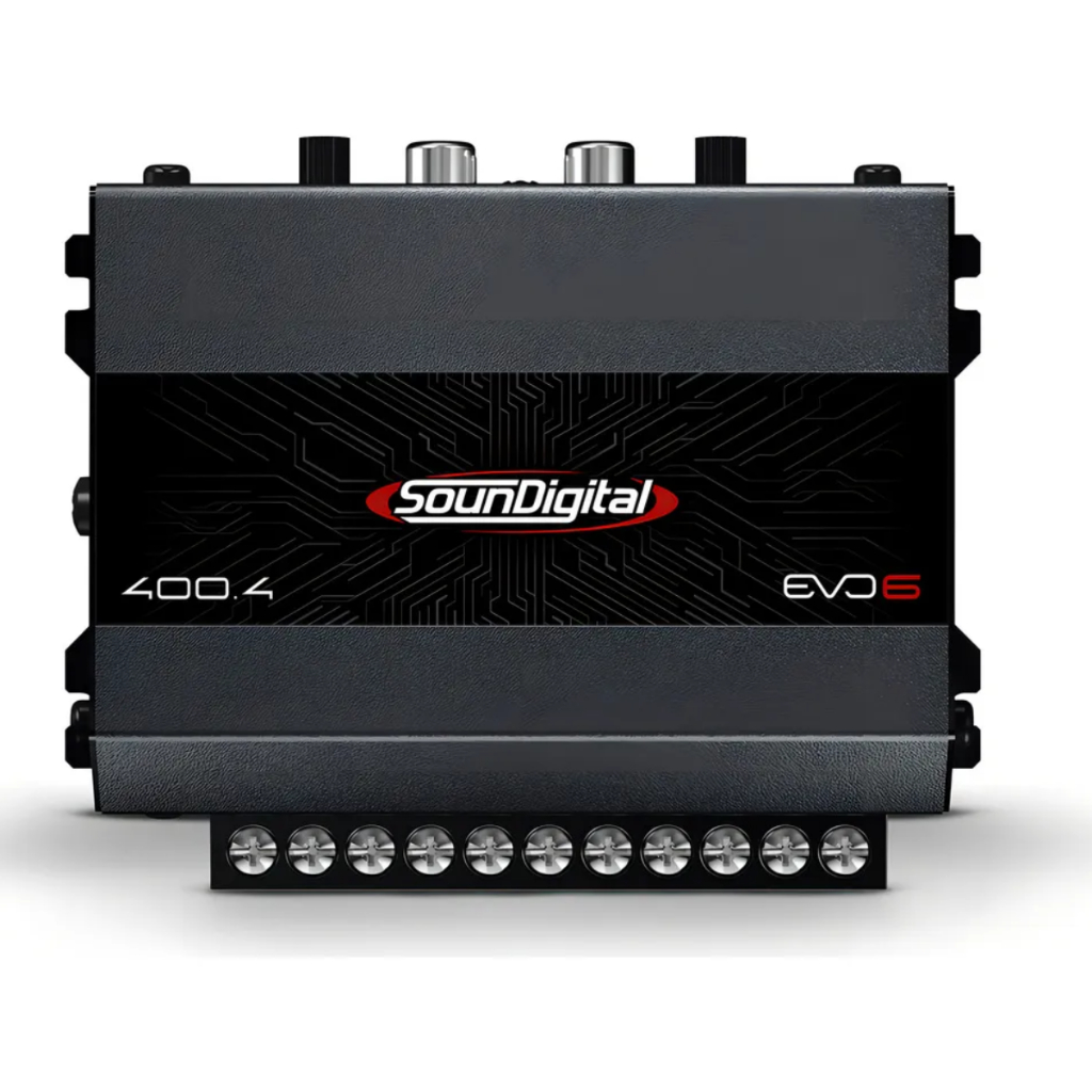 Módulo Amplificador Digital Automotivo SD400.4 SounDigital EVO6 400w RMS 4 Ohms Original