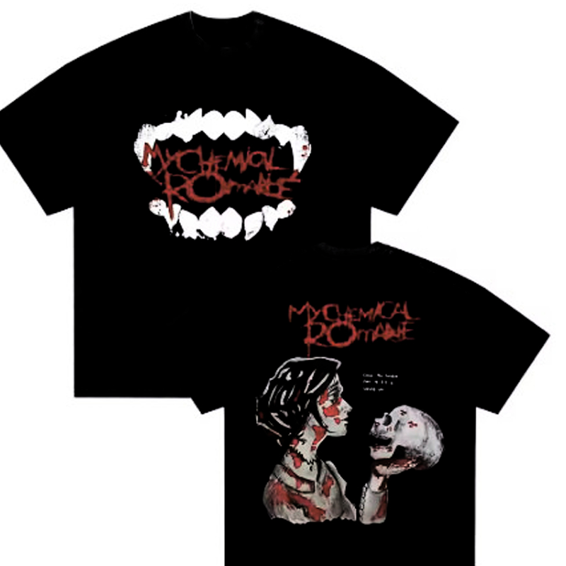 Camiseta Estampa Lançamento Unissex 100% Algodão My chemical romance Unissex em Oferta na Shopee