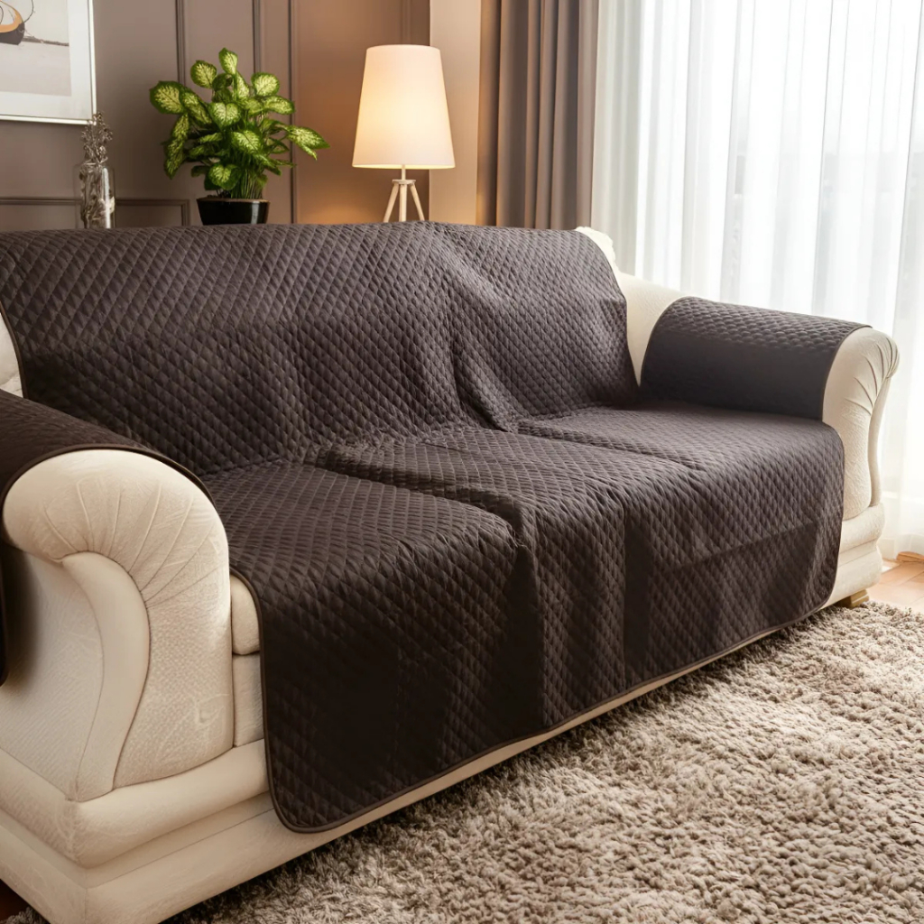 Capa de Sofá Matelada Impermeável 2 e 3 Lugares Microfibra Confortável e Durável em Oferta na Shopee