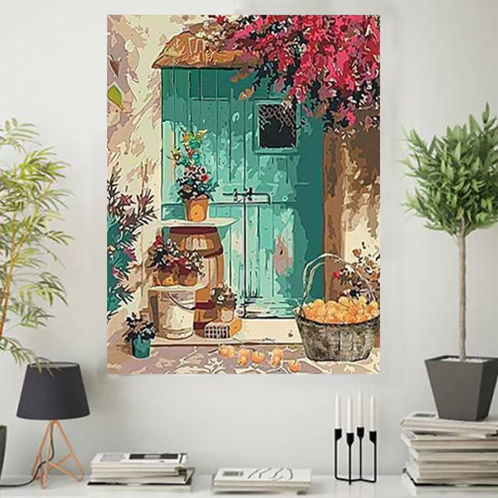 40x50cm Grande Pintura de Diamante Conjunto com Moldura - Arte de Pintura a Óleo, Decoração Perfeita