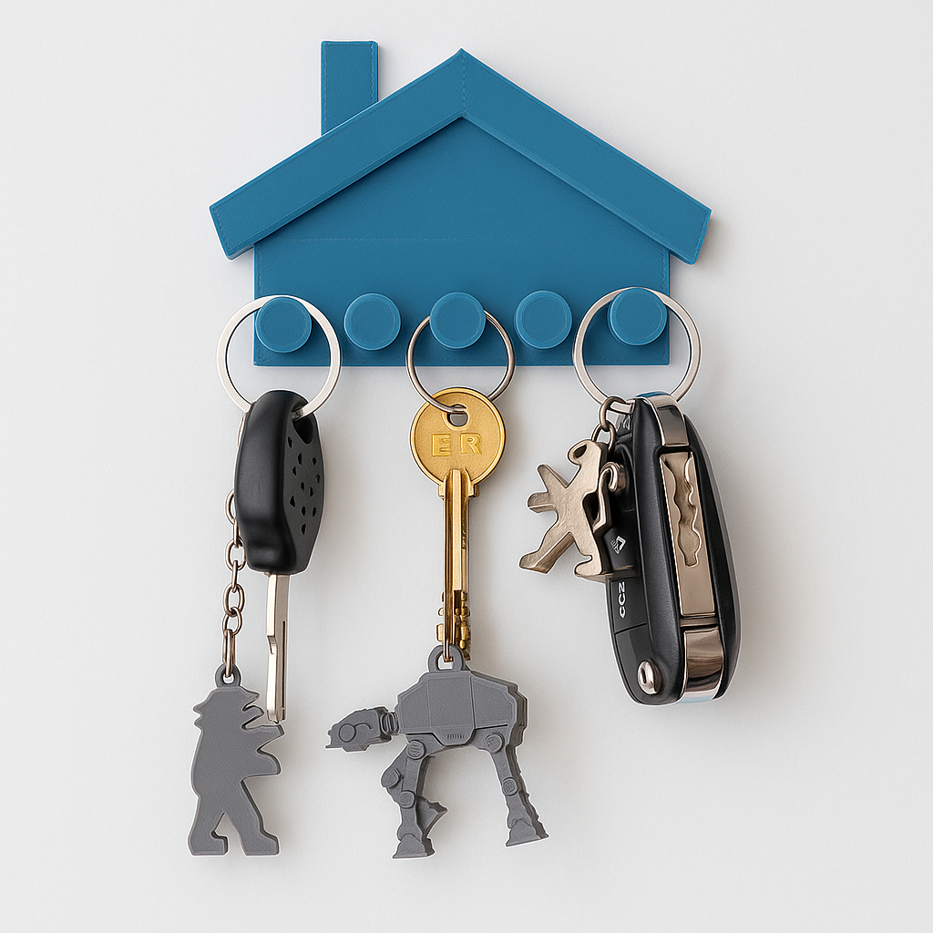 Porta Chave Parede Home Decorativo PORTA CHAVES CASA Multiuso Organizador Casa Sala Cabide Cabideiro