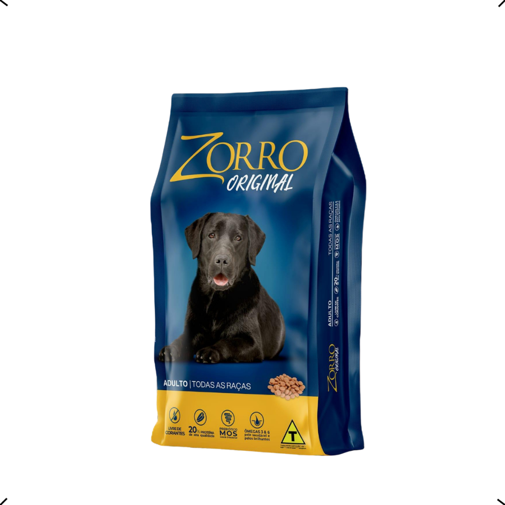 RAÇÃO ZORRO ORIGINAL ADULTO 10KG
