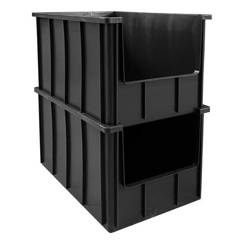 Caixa Plástica Bin 61 Litros Grande Organizadora Gaveteiro Com Abertura Frontal Em V Cores em Oferta na Shopee