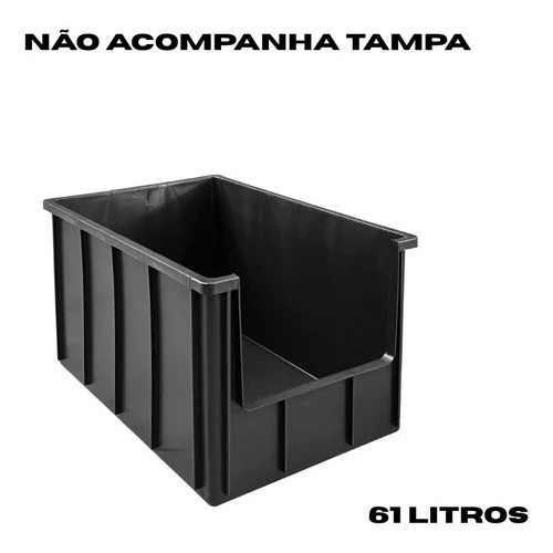 Caixa de Areia para Gato Pet Plástica Grande 61 Litros Resistente — foto 5