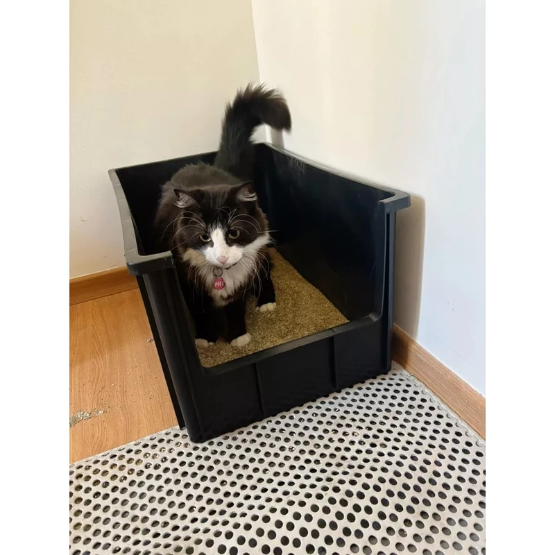 Caixa de Areia para Gato Pet Plástica Grande 61 Litros Resistente — foto 6