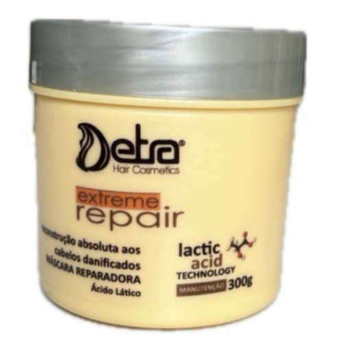 Máscara Hidratante Extreme Repair hidratação nutriçao profunda  pós química 300ml - Detra Cosmeticos