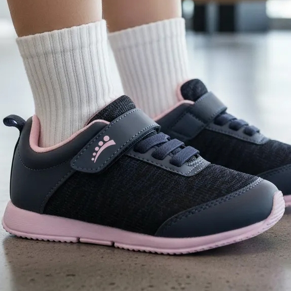 Tenis Infantil Ortopasso Jogging Menina Azul Marinho Envio Em 24 HORAS Fechamento em Velcro em Oferta na Shopee