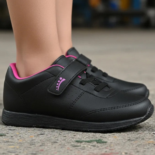 Tênis Infantil Ortopasso Jogging Menina Feminino Preto Escolar Confortavel Conforto Sola Reta em Oferta na Shopee
