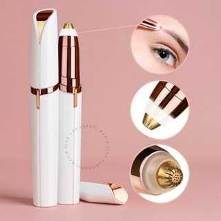 Depilador Sobrancelha Caneta Elétrica Depiladora Portátil Indolor Aparadora Rosto Nariz Orelha em Oferta na Shopee