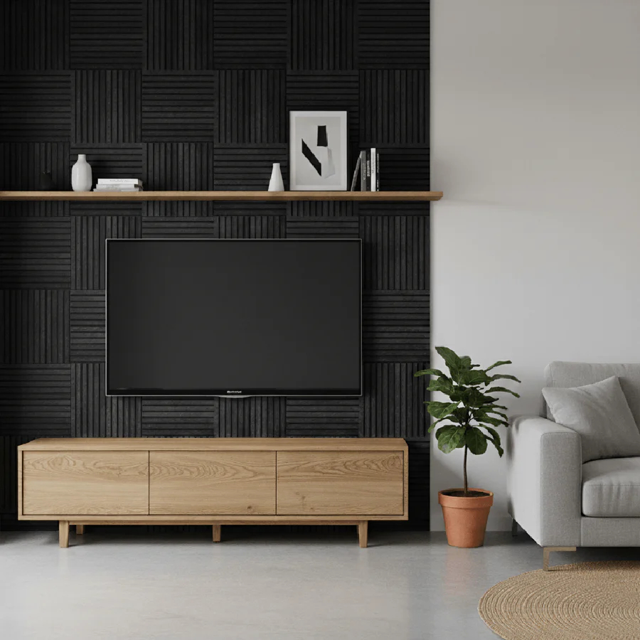 Kit Ripado MULTI Meu Rodapé 1M² Cor Black Linha Urban