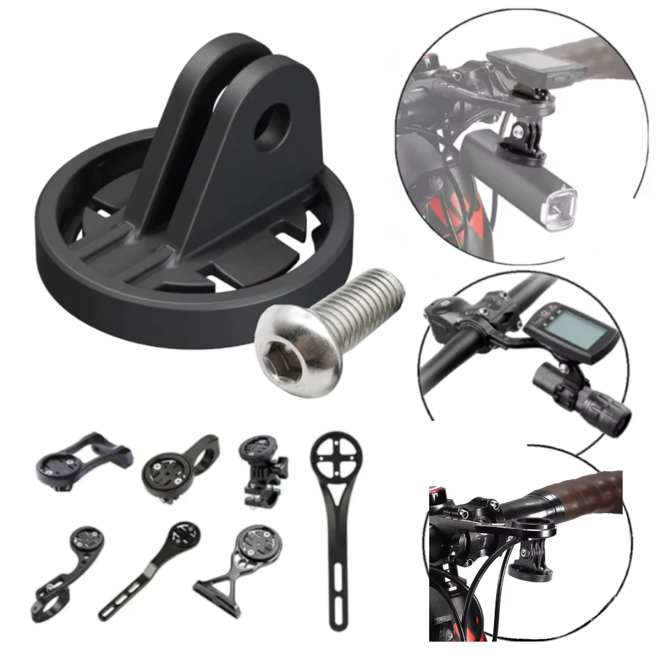 Base de Suporte Femea Plate Inferior Adaptador Refil Guidão Bike P/ Lanterna Acessórios GARMIN CATEYE BRTYON IGSPORT IGS em Oferta na Shopee