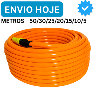Mangueira de Jardim Siliconada Metros Laranja Kit Completo Reforçada em Oferta na Shopee
