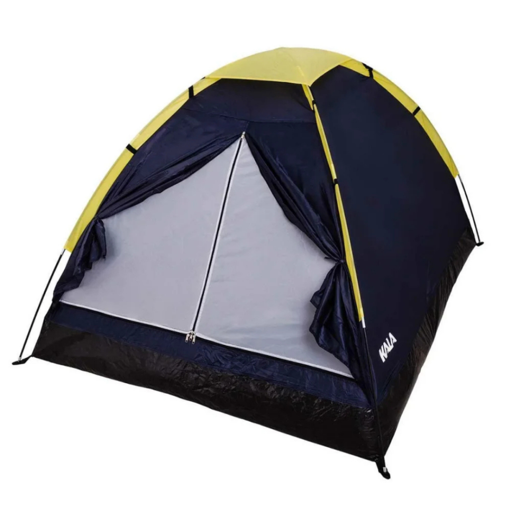Barraca de Camping KALA San Valentin 2 Pessoas 1.3Kg Impermeável Varetas Fibra de Vidro