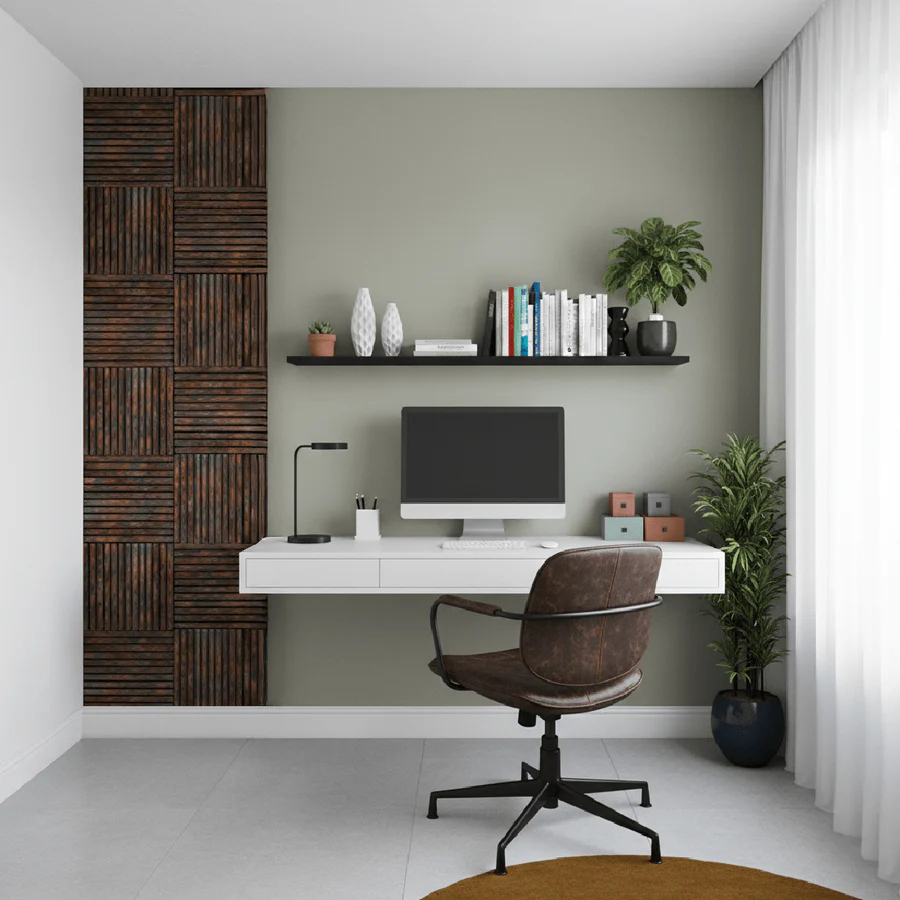 Kit Ripado MULTI Meu Rodapé 1M² Cor Corten Linha Urban