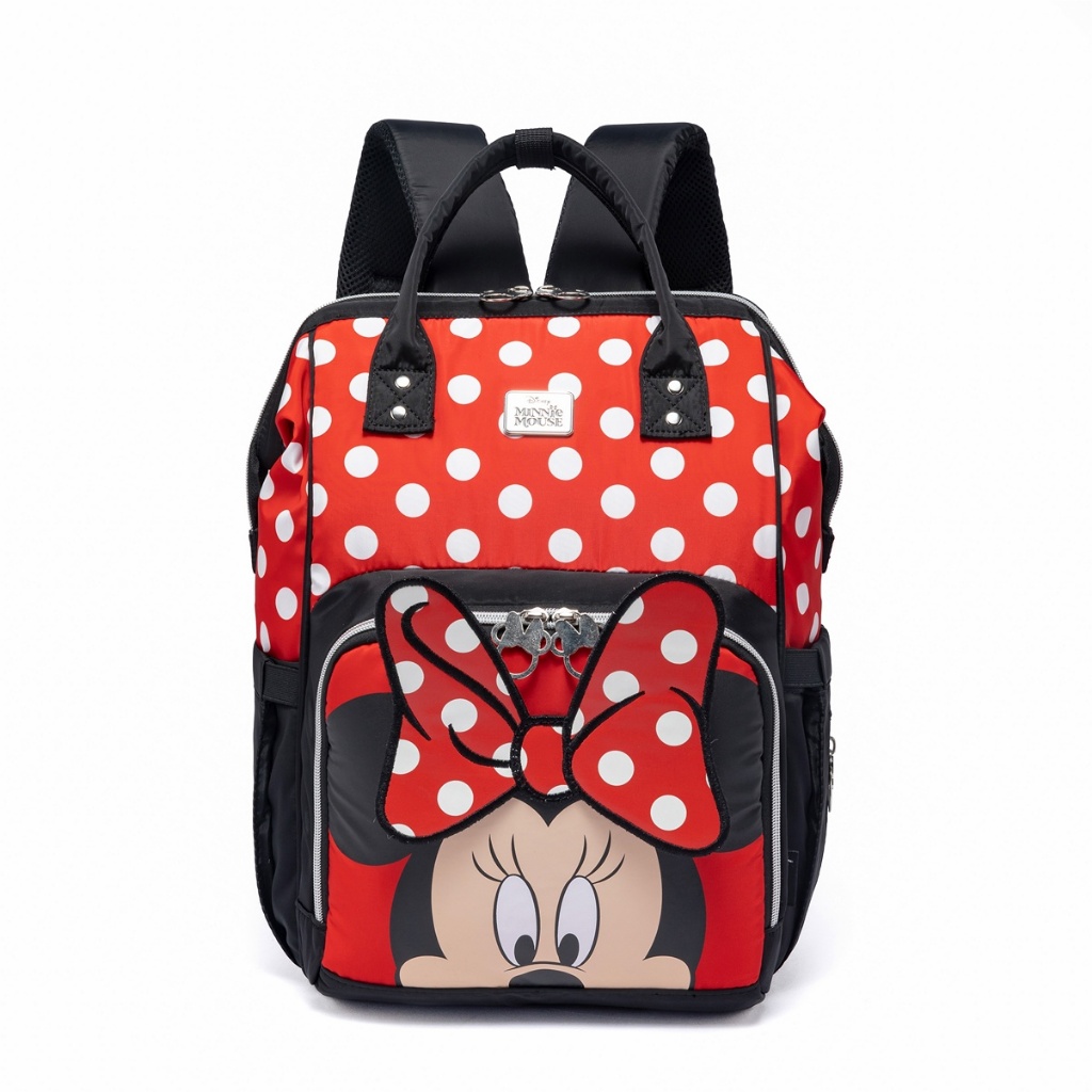 Mochila Bolsa Maternidade Minnie Mouse Porta Mamadeira Menina Menino Disney em Oferta na Shopee