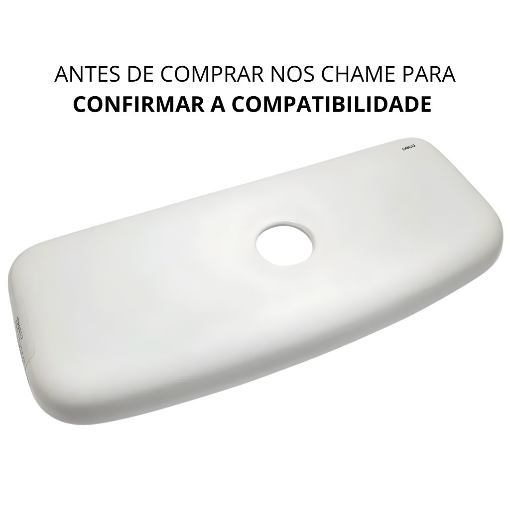 Tampa reposição Caixa Acoplada Deca Ravena Aspen Izy Fast Flex Branco - TP0017