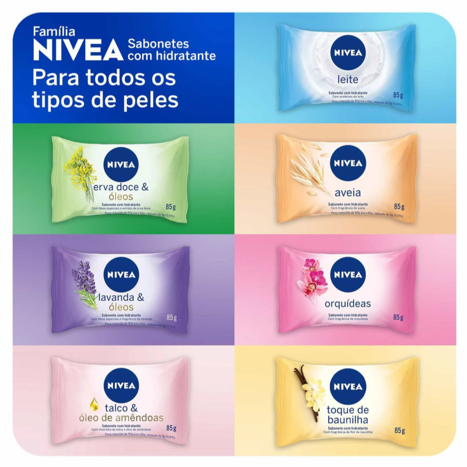 Kit 12 Unidades Sabonete em Barra 85g Nivea em Oferta na Shopee