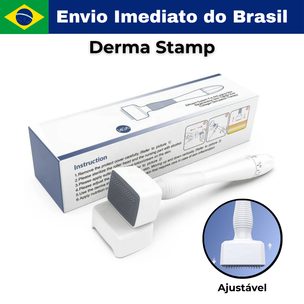 Derma Stamp Ajustável 0.5mm a 3m Dermapen Dermaroller Cuidados com a Pele Rosto Beleza Facial
