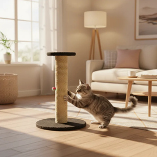 Arranhador Para Gatos REFORÇADO 60cm Arranhador de Gato com Brinquedo Interativo BASE ESTÁVEL em Oferta na Shopee