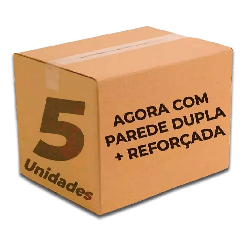 05 Caixas Papelão Mudança Embalagem 60x40x40 Grande