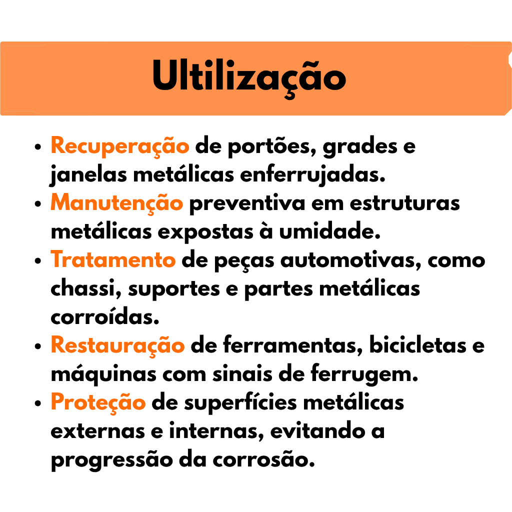 TF7 Conversor de Ferrugem 200 ML – Remove Ferrugem e Protege Superfícies Metálicas