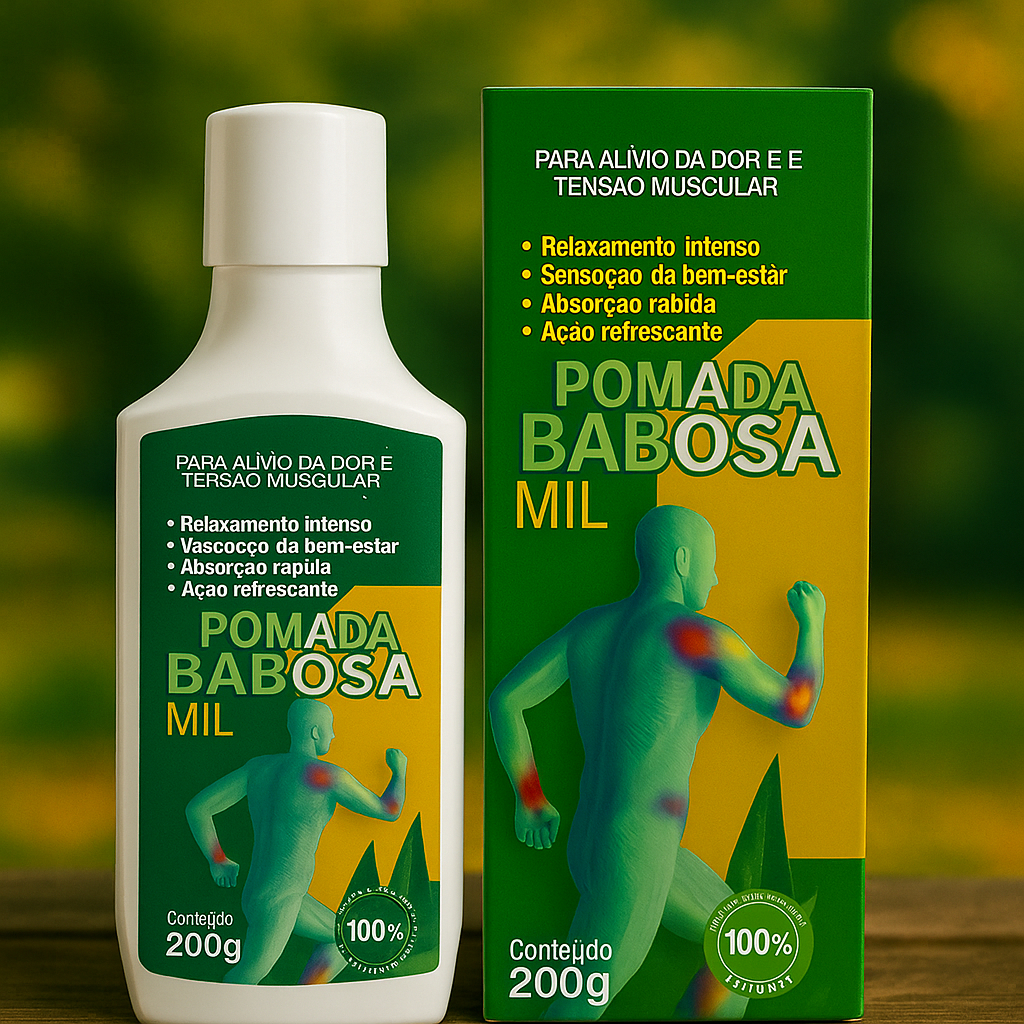 Pomada Babosa Mil 200g Alívio Natural com Arnica e Ervas