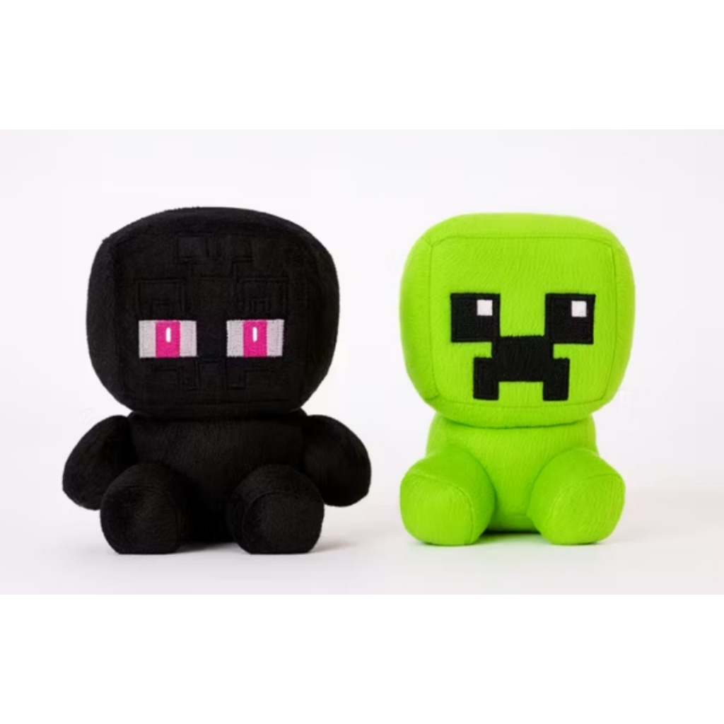 Boneco de pelúcia Gamer monstrinho verde ou preto de 23 cm em Oferta na Shopee
