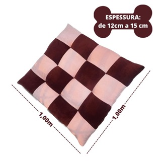 Cama Pet Colchonete 1.00m x 1.00m Almofada Caminha Conforto Manta Soft Para Cachorro e Gato em Oferta na Shopee