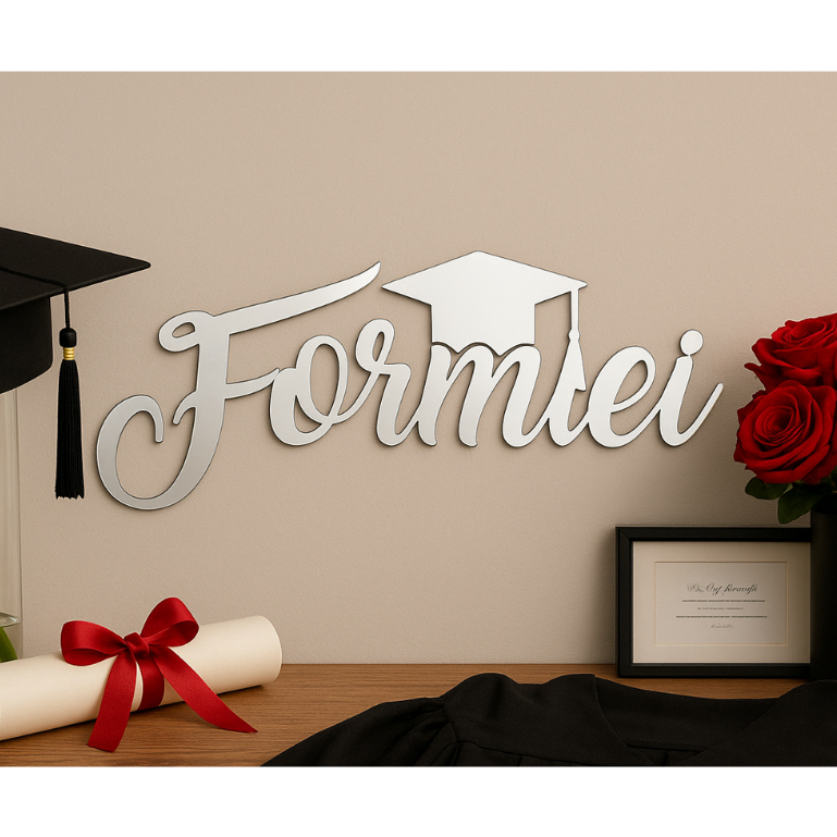 Letreiro Formei em Acrílico Dourado Painel Decoração Formatura em Oferta na Shopee