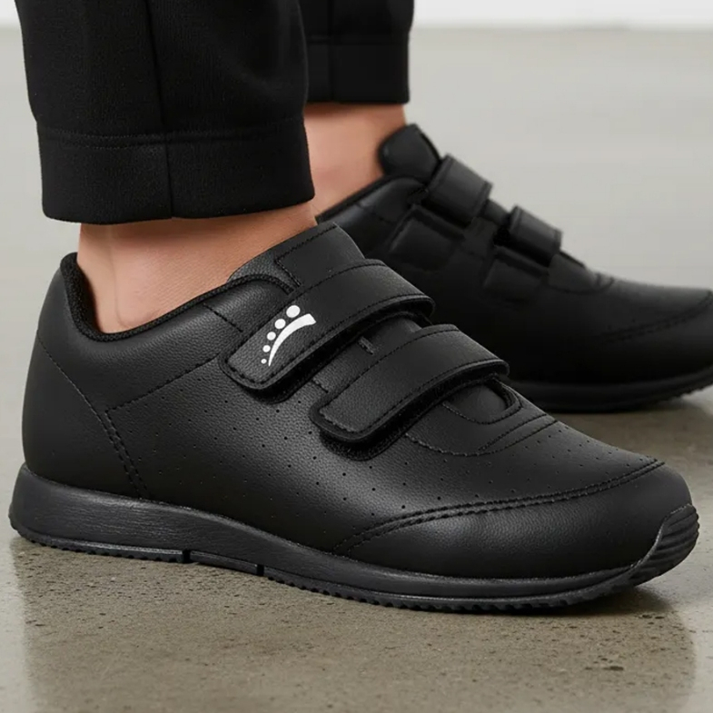 Tênis Infantil Ortopasso Jogging Menino Menina Preto Escolar Confortavel em Oferta na Shopee