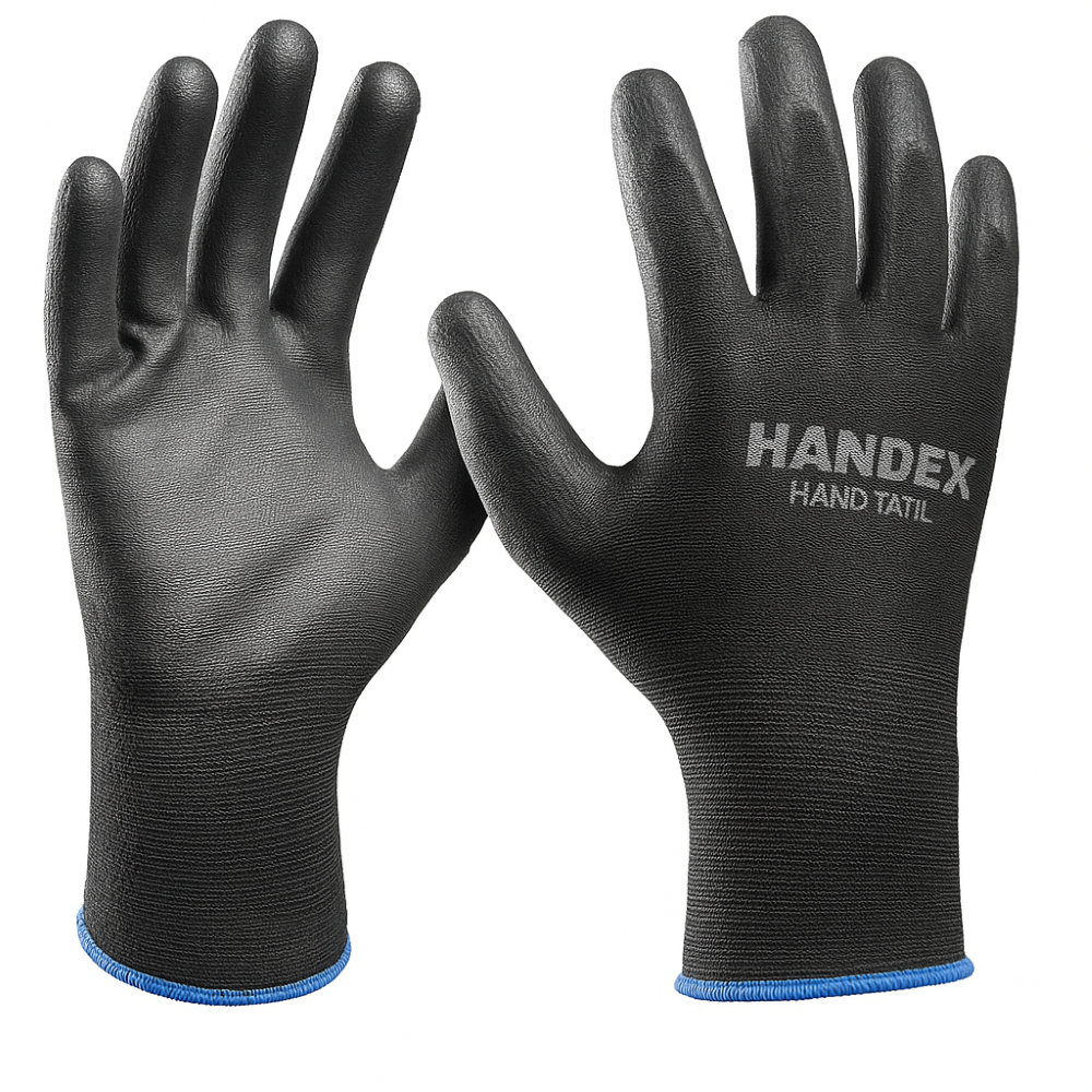 Kit 6 Luva Tatil Multitato Luva PU HANDEX Pedreiro Marceneiro Mecanico CA 4