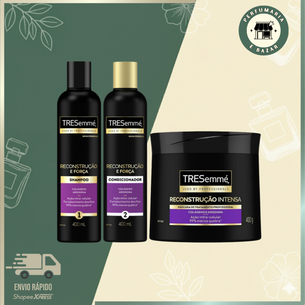 Kit Tresemmé Reconstrução e Força. (3 itens)