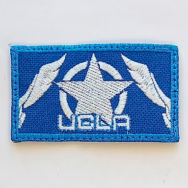 Patch Bordado “UCLA” Colecionável Militar Tático | Patch Velcro Para Mochila Boné Colete Airsoft Cosplay
