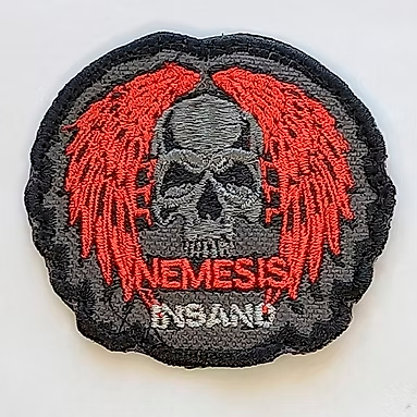 Patch Bordado “NEMESIS” Colecionável Militar Tático | Patch Velcro Para Mochila Boné Colete Airsoft Cosplay
