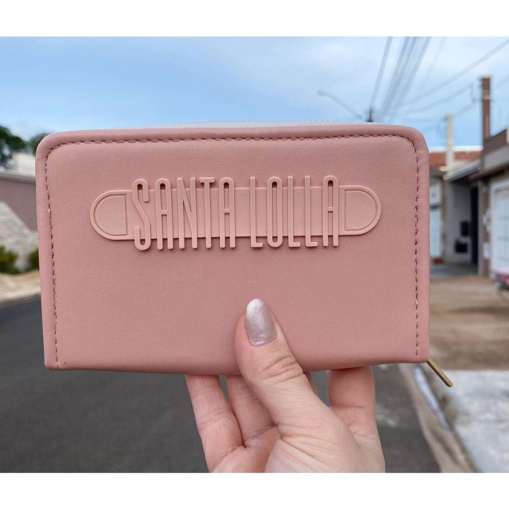 CARTEIRA ZÍPER FEMININA PORTA CARTOES DIA DIA VARIAS CORES