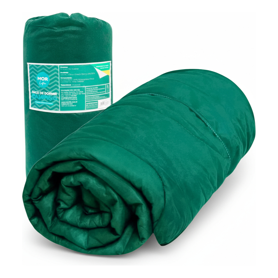 Saco De Dormir Colchonete Camping Acampamento Dobrável Com Alça Transporte Solteiro Confortável