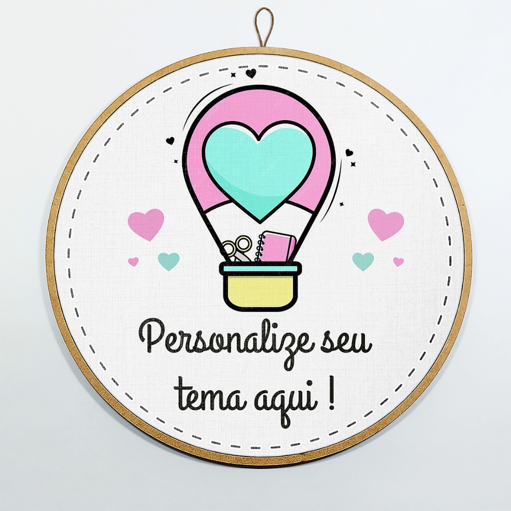Decoração Enfeite Bastidor Porta Maternidade Quadro Quarto de Bebê Arte Personalizada