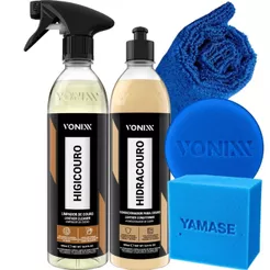 Kit Limpar Hidratar Couro Vonixx Higicouro Hidracouro 500ml