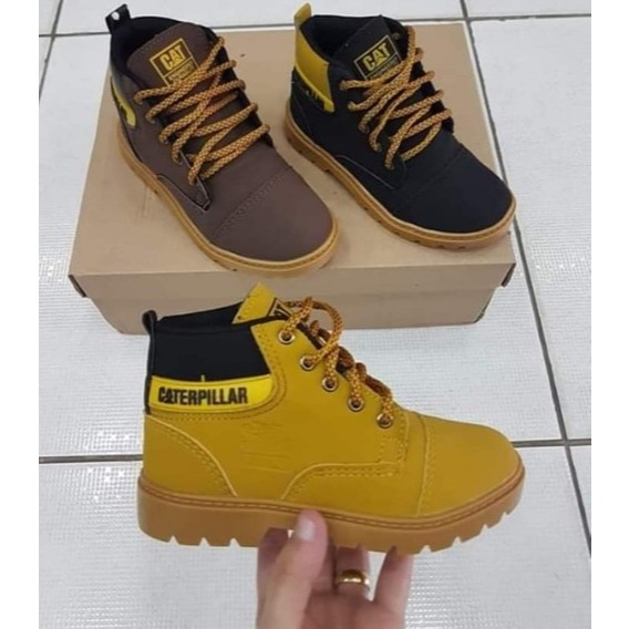 bota botinha infantil caterp criança unissex em Oferta na Shopee