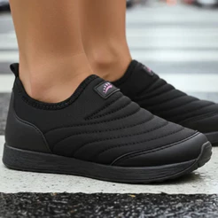 Tênis Infantil Ortopasso Jogging Menino Menina Preto Envio Em 24H Escolar Calce Fácil