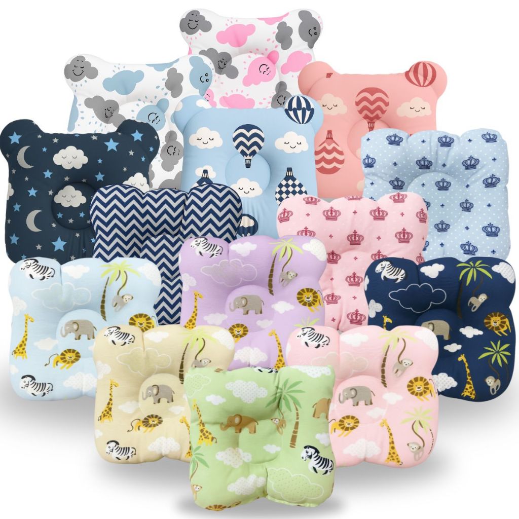 Travesseiro Anatômico Para Bebe Modelador Enxoval Menina Menino