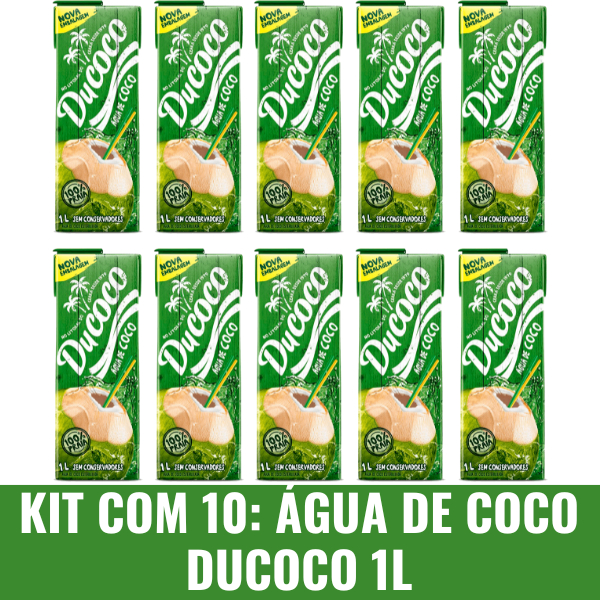 Kit 10 Água de Coco Ducoco 1L