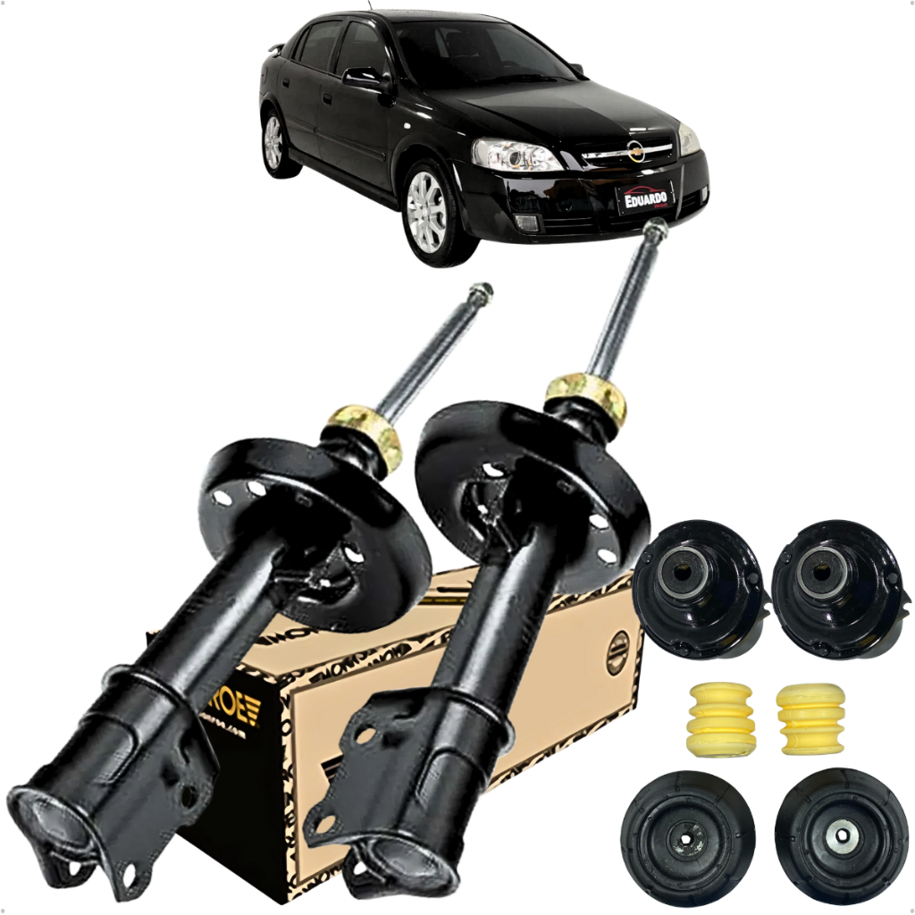 Par Amortecedor Dianteiro Kit Batente Coifa Coxim Astra