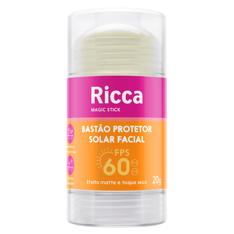 Bastão Facial Protetor Solar FPS60 Ricca-20g