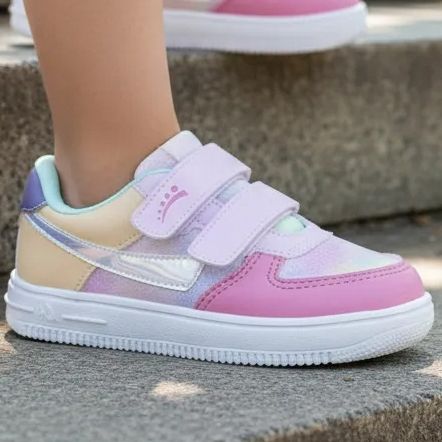 Tênis Infantil Ortopasso Force One Menina Feminino Casual Fashion Sola Reta Colorido Macio Leve em Oferta na Shopee