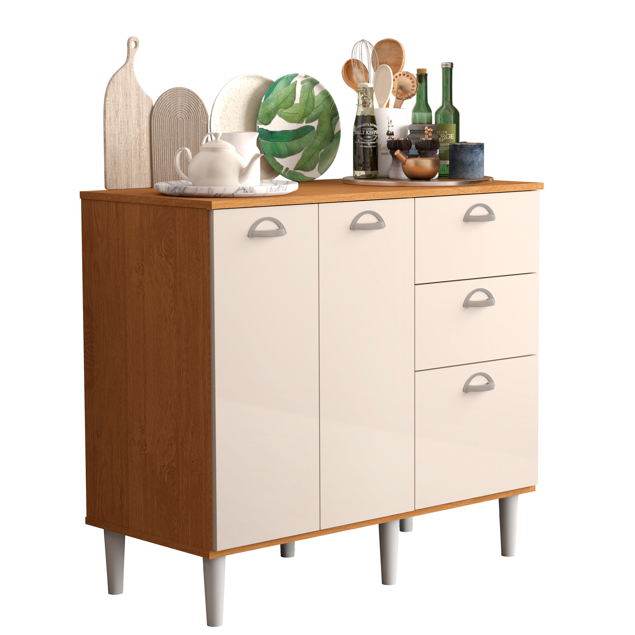 Balcão Star New para Cozinha com 2 Portas e 2 Gavetas Armario Cozinha com Gavetão em Oferta na Shopee