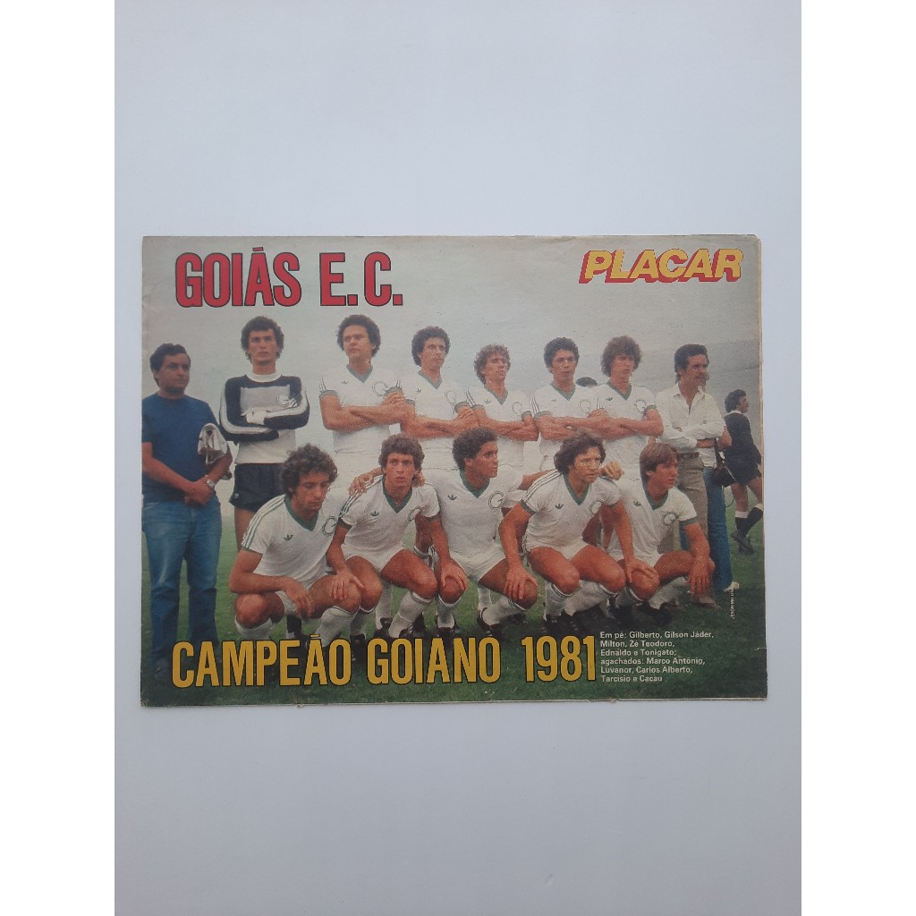 Poster Placar - Goiás Camp Goiano 1981 - Treze A. P. Camp Paraibano 1981