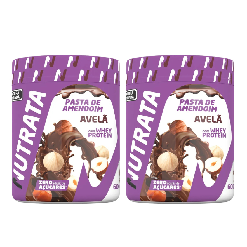 Kit 2 Pasta de amendoim 600g cada - Nutrata em Oferta na Shopee