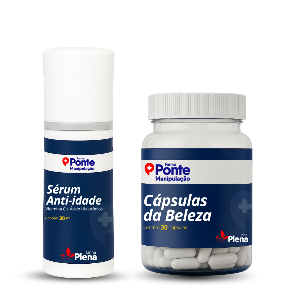 Kit da Beleza - Cápsulas da Beleza 30 cápsulas + Sérum Anti-idade 30 g
